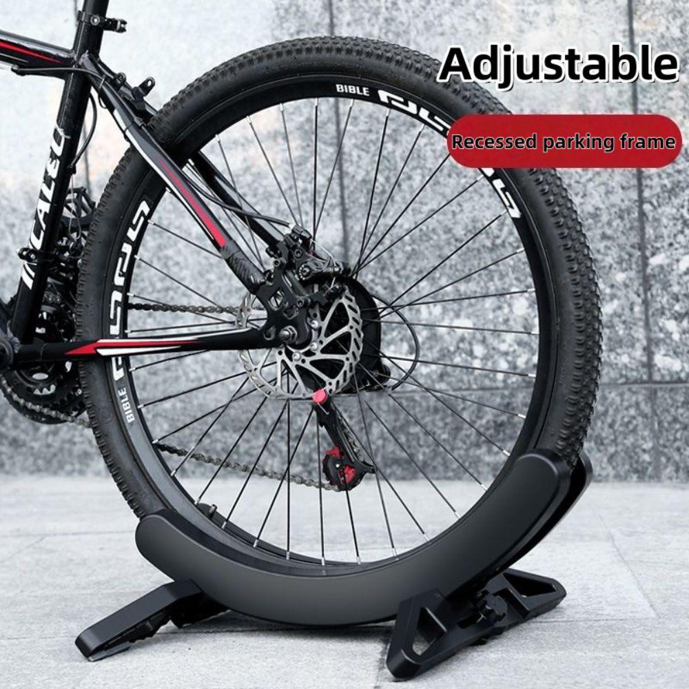 Adjustable Bike Floor Stand Garage Storage Bike Floor Rack  For 30-80mm Wide Tires