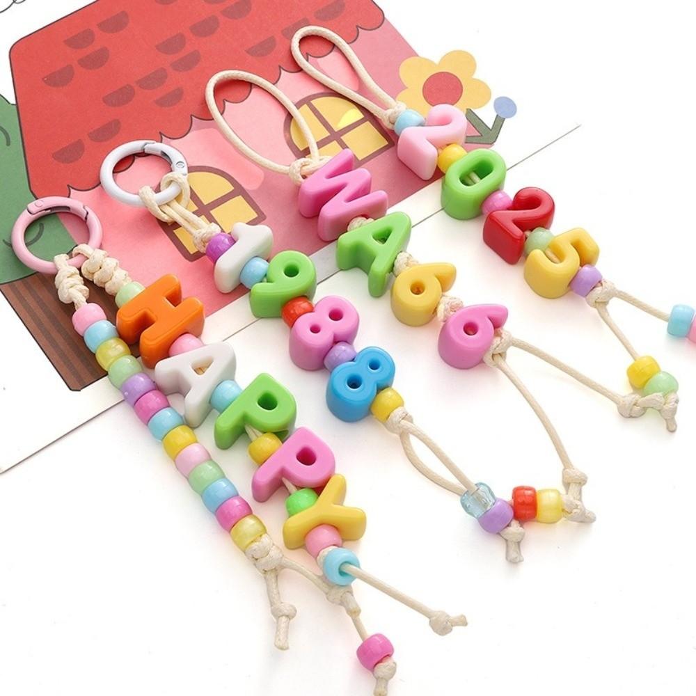 10PCS Colorful Loose Beads DIY DIY Jewelry Making Kit New 26 Letter Beads  DIY Bracelet Keychain