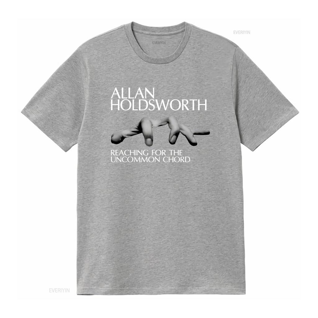 Allan Holdsworth Black Adult T Shirt High Quality with Reaching for the Uncommon Chord Print Vintage Washed Designer Clothes