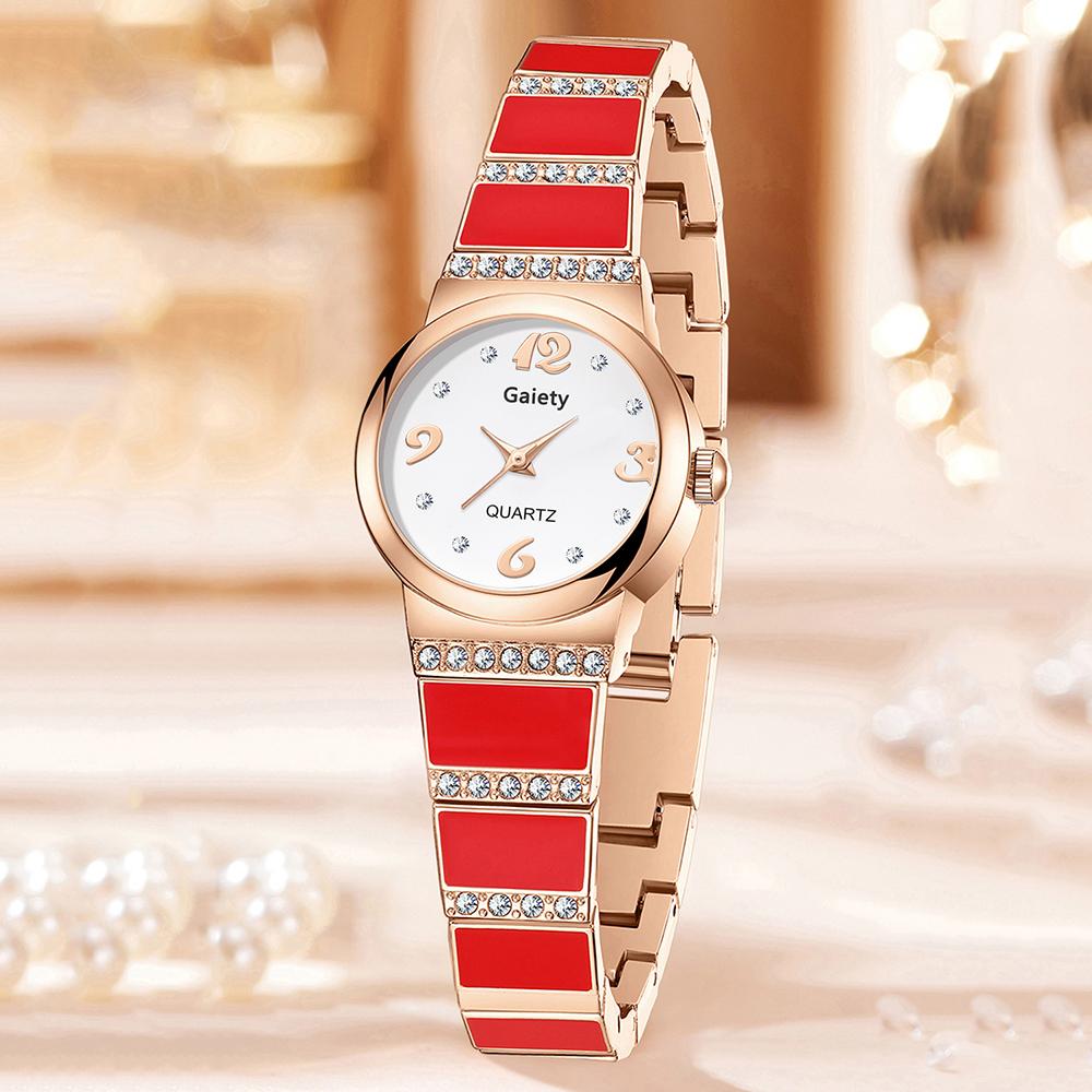 1PCS Trendy Fashion Luxury Digital Scale Circular Dial Women s Quartz Watch Suitable for Daily Clothing Matching Perfect Gift