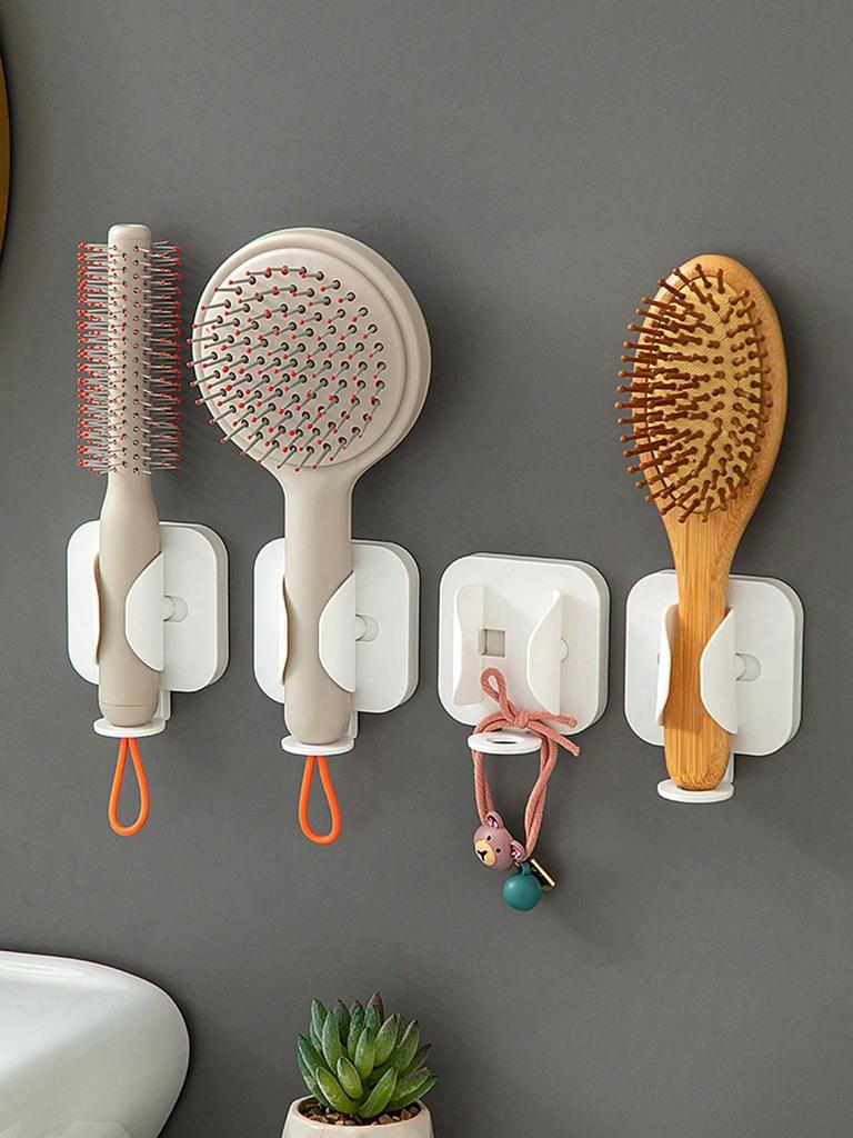 1 new wall-mounted gravity-sensing telescopic electric toothbrush rack bathroom multi-function comb curling iron storage rack