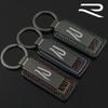 2025 Hot Carbon Fiber Car Keyrings Key Rings Holder for Volkswagen Rline Logo Metal Keychain Accessories