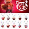 Stunning Turning Red Anime Heart Necklace For Fashionable Women