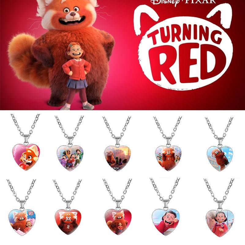 Stunning Turning Red Anime Heart Necklace For Fashionable Women