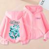 Fashion Children Clothes Zipper Hoodies Coat Girls Cute Hooded Cardigan Kids Autumn Jacket Long Sleeves
