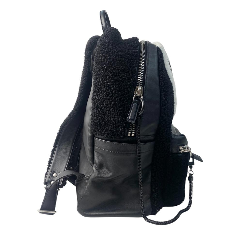Used MCMBackpack Â· Daypack Black/white leather/Mouton Women