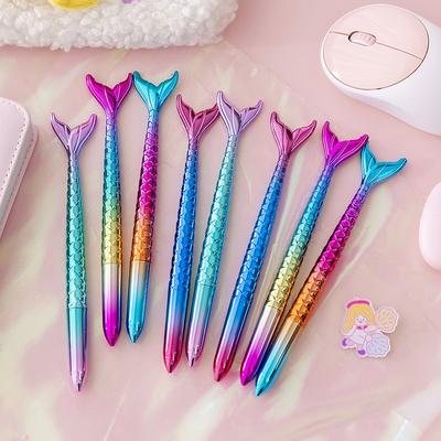 Simple Cute Mermaid Pattern 0 5mm Black Gel Ink Pen For Daily Student Use