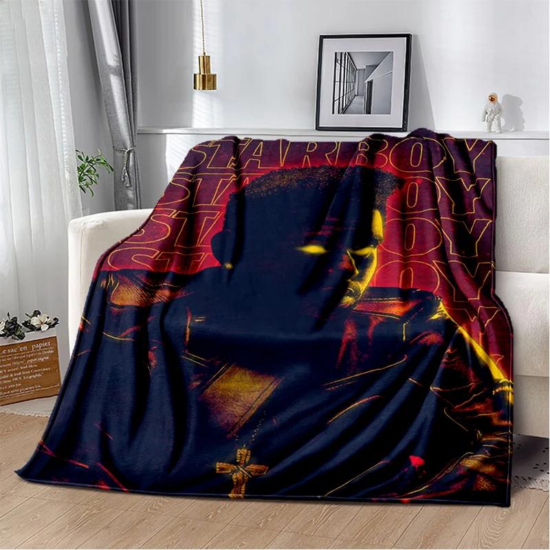 3D THE WEEKND,XO Alternative R&B Abel Tesfaye Flannel Blanket,Soft Throw Blanket for Home Bedroom Bed Sofa Travel Cover Kid Gift