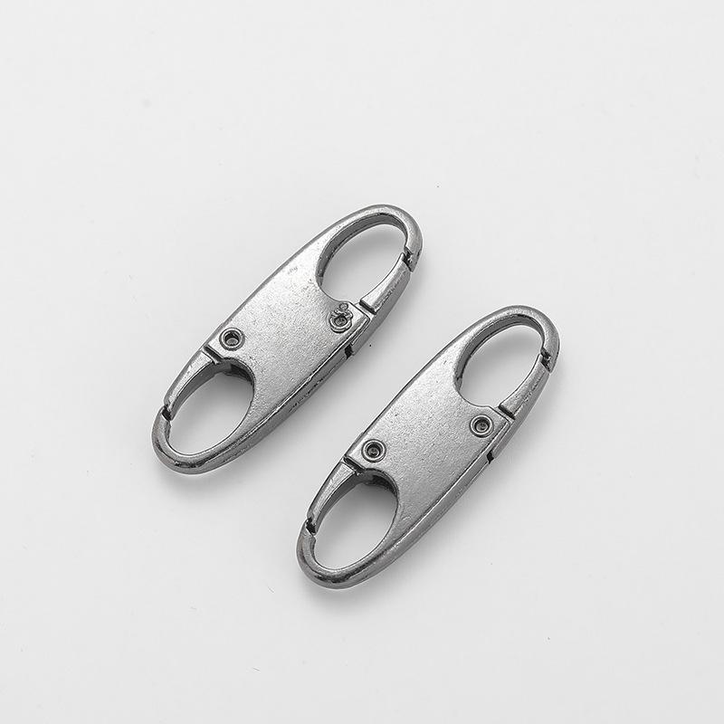 2Pcs Zipper Clip Theft Deterrent Double Opening Zippers Pull Replacement Detachable Zipper Connectors Zipper Lock Carabiner Clip
