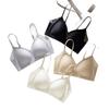 Traceless underwear women's thin breathable soft support jelly glue support no steel ring collection sub-breast U-shaped beauty back bra cover