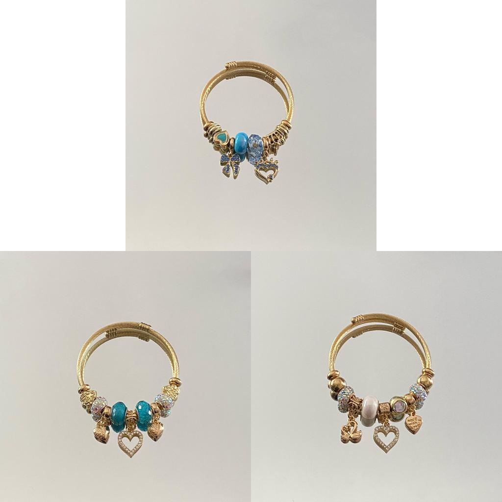 Modisches Herz-Charms-Armband mit verstellbarem Wasserfall-Stil zum Verschenken