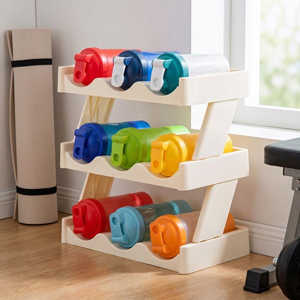 3 Layers Cup Storage Rack Plastic Water Bottle Holder Insulation Cup Holder  for Home