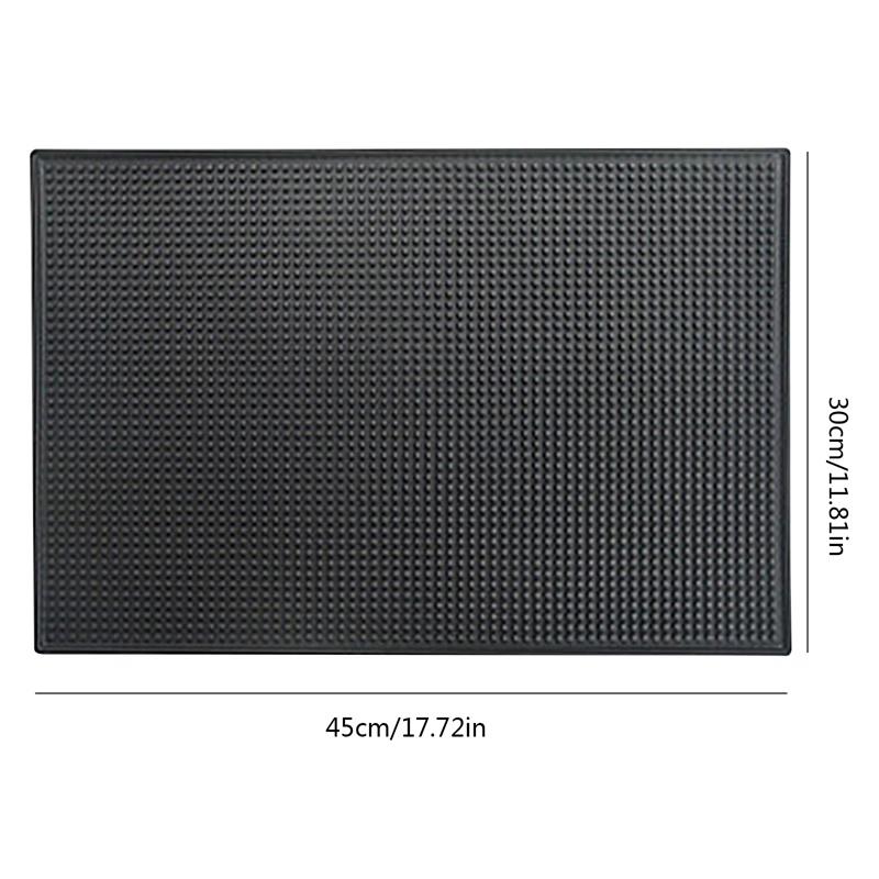 PVC Bar Mat Anti-slip Cafe Bar Mats Home Cup Mat Waterproof Heat Resistant Durable Drain Bar Service Spill Mat for Home Bar Cafe