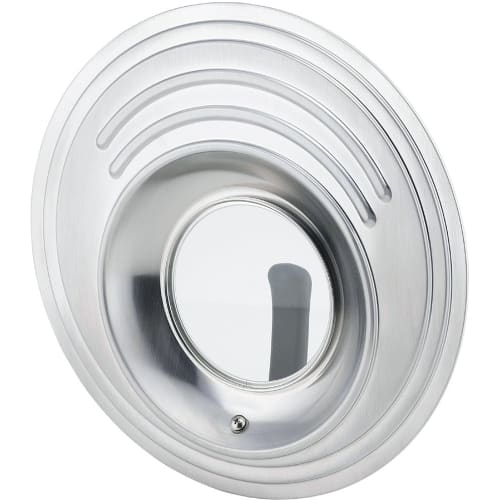 Shimomura Kihan Frying Pan Lid with Window [Made in Japan] Fits 18-26cm Frying Pans, Includes Stand, See-Through, Stainless Steel, Rust-Resistant, Tsu