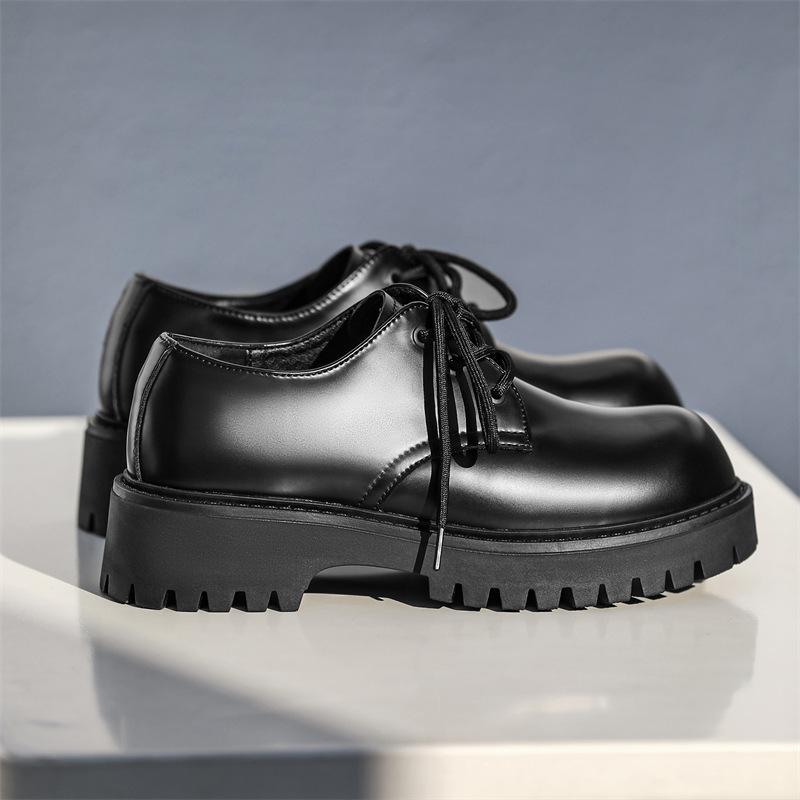 

3181 men s shoes winter new men s leather casual leather shoes business height wedding groom shoes 44-Size is too large