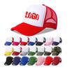 OEM 5 Panel Sport Cap Gorras Foam Mesh Trucker Hat Custom Logo Design Pattern 3D Embroidery Sublimation Print Promotional Hat