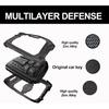 Heavy Zinc Alloy Key Fob Cover, Keychain, Key Case, Accessories Compatible With   2024 2025 Chevy Silverado 1500 GMC Sierra 1500, 2024 2025 Silverado