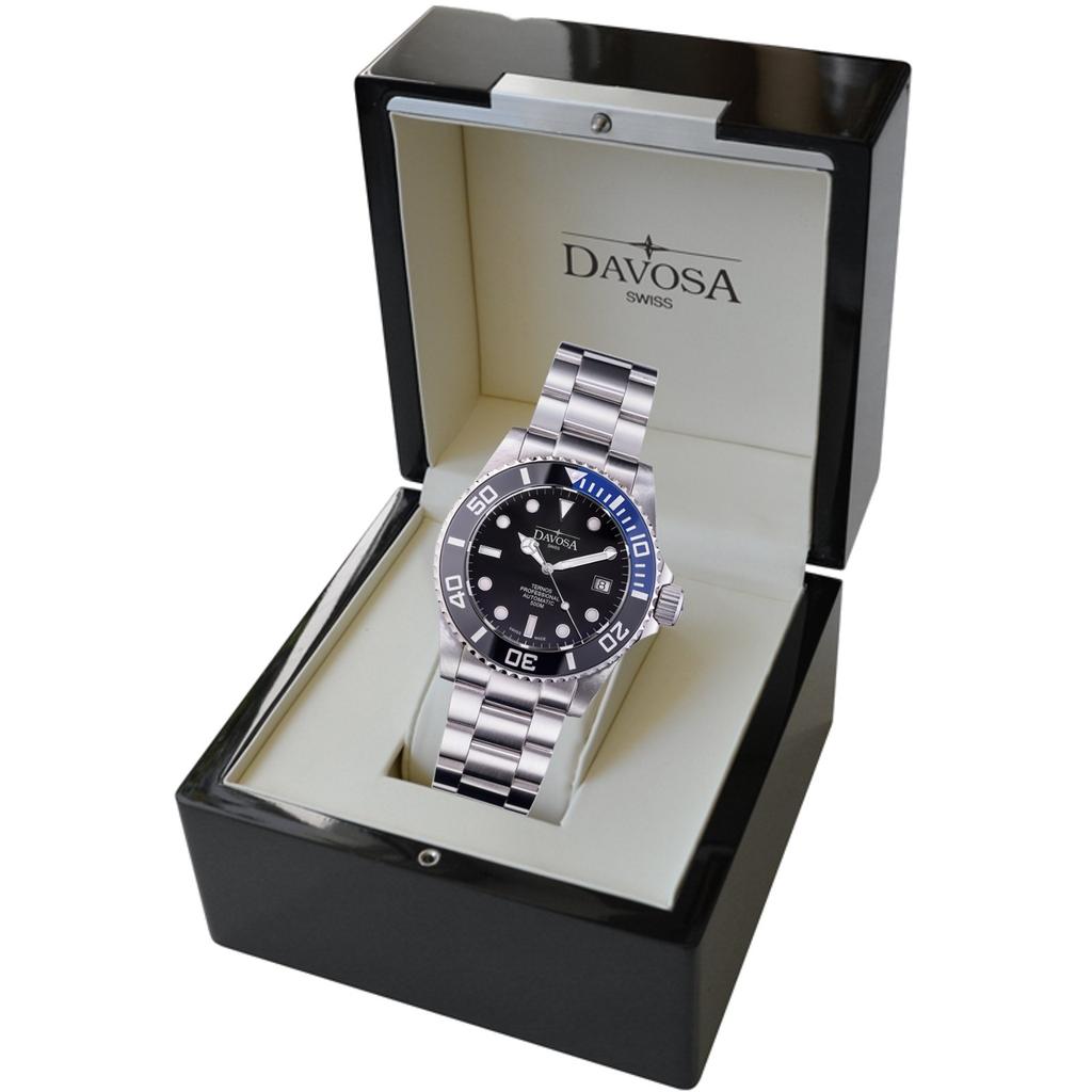 Davosa Ternos Professional Automatic Water Resistant to 50 Silver 161.559.45 Men's Watch, ATM,