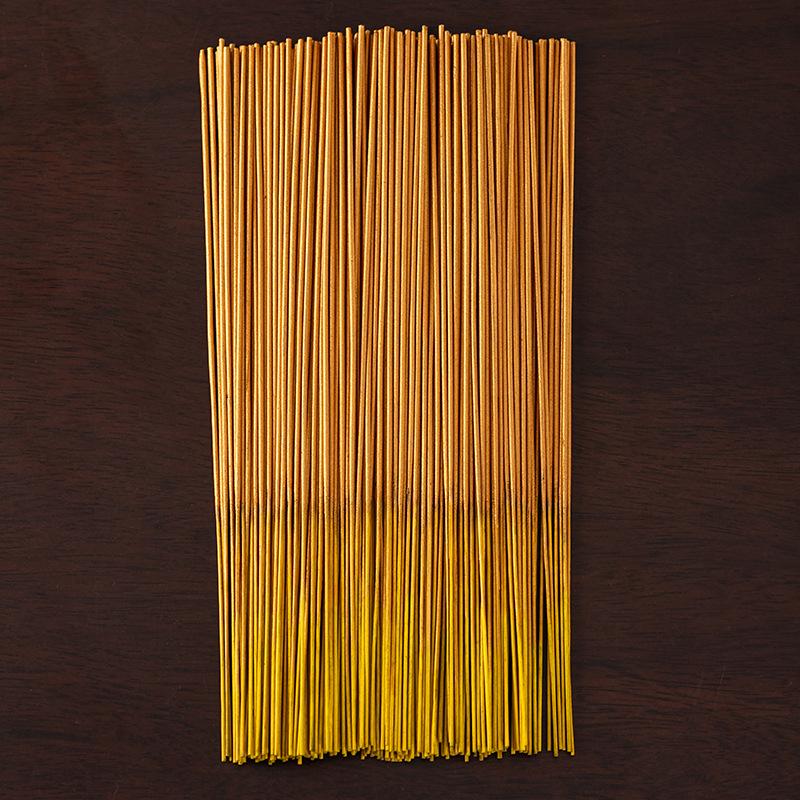 Golden Sandalwood Bamboo Stick Incense for Worship, Wealth, and Household Offerings