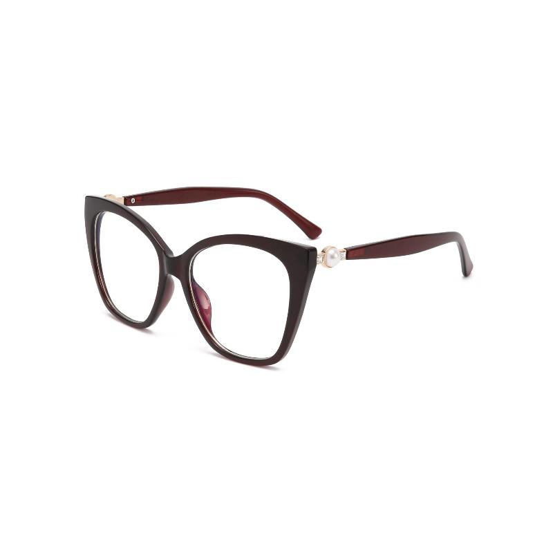 Big-frame cat's eye glasses trend computer goggles fashion flat mirror with myopia frame