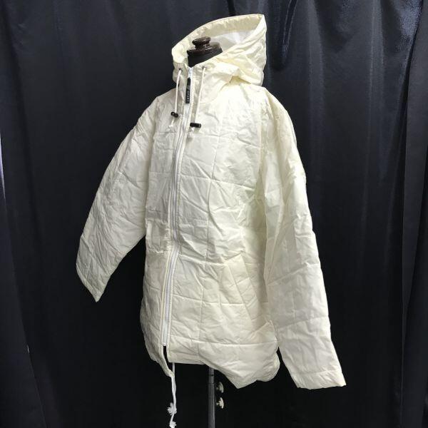 USED/Made in Japan 23KU SPORT Bench Coat Winter Jacket F Women White Padded Outerwear