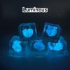 Luminous Heart-shaped Maltose Squeeze Toy Shine At Night Squishy Mochi Decompression Toy Soft Slow Rebound Toy Christmas Gifts