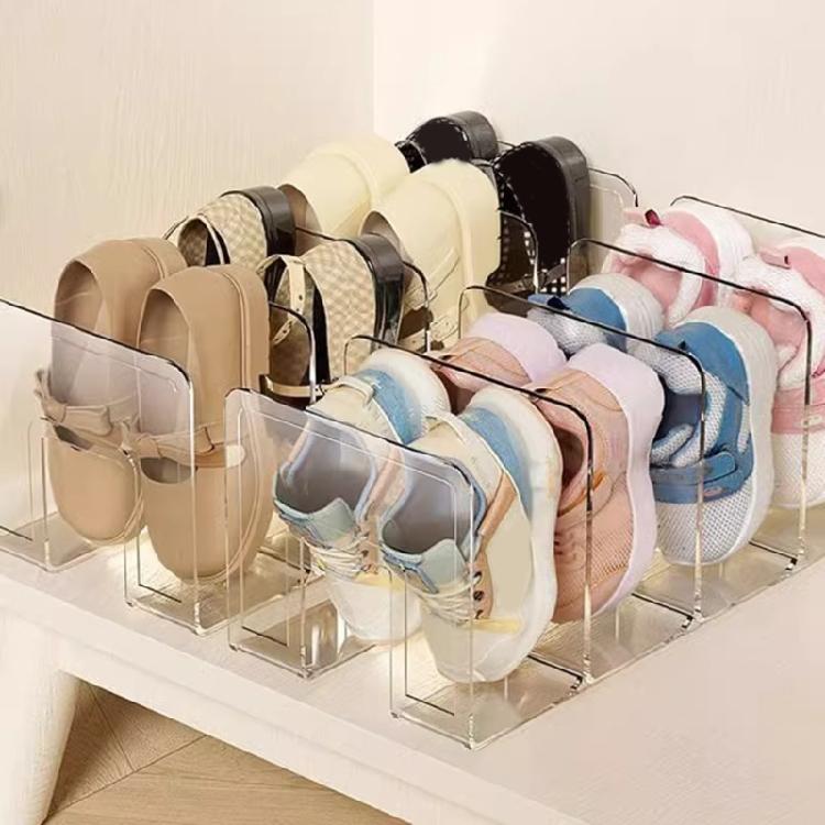 Vertical Shoe Rack For Children Adjustable Compartments Holds Multiple Pairs Efficiently