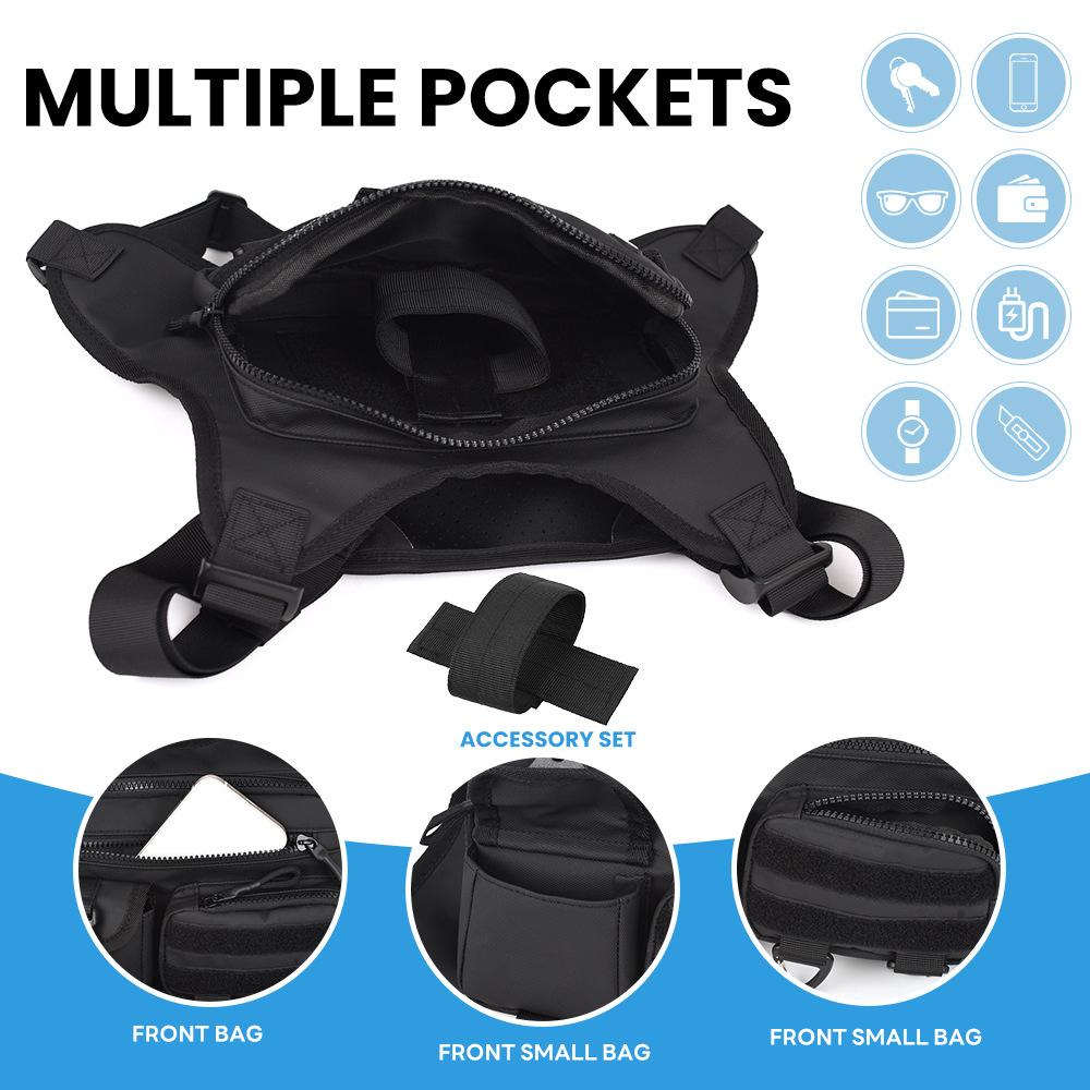 Camping Front Chest Vest  Backpack Running Bag Cycling Jogging Hunting Vest Outdoor Rig Sports Gym Travel Training Fanny Pack