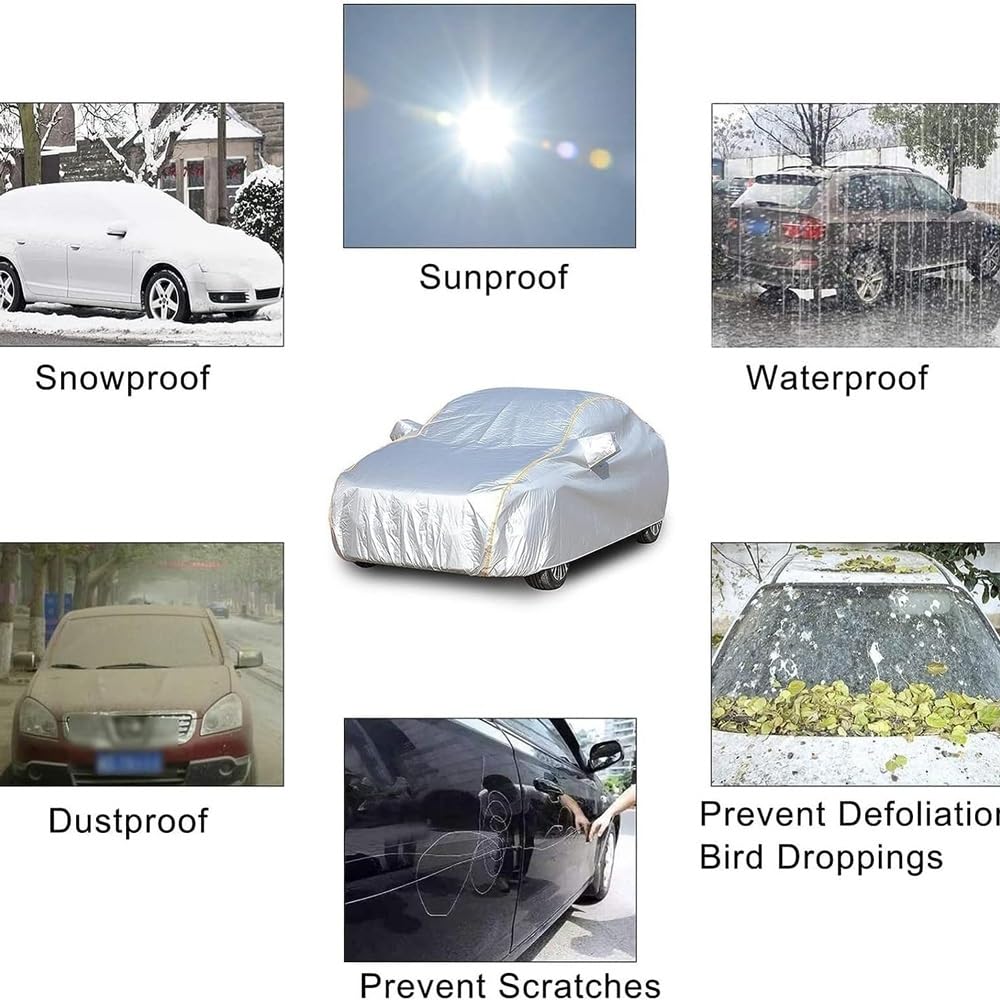 Jaguar F-pace Car Cover Windproof Snowproof Winter Antifreeze Outdoor Protective Cover Customizable with Zipper and Anti-Theft Lock