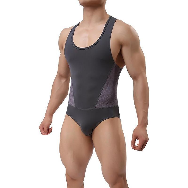 Men's Bodycon Top and Elastic Tight-fitting Pants Set W5160