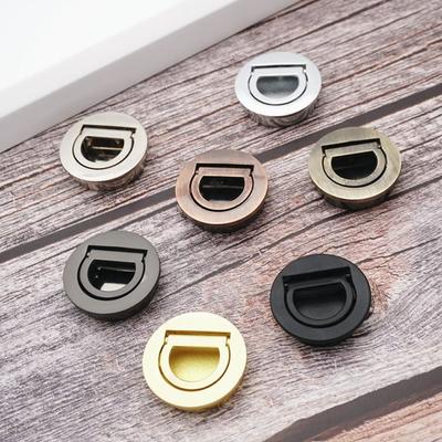 Stainless Steel Hidden Door Knob Round Drawer Pulls Modern Hidden Door Handles  Cabinet