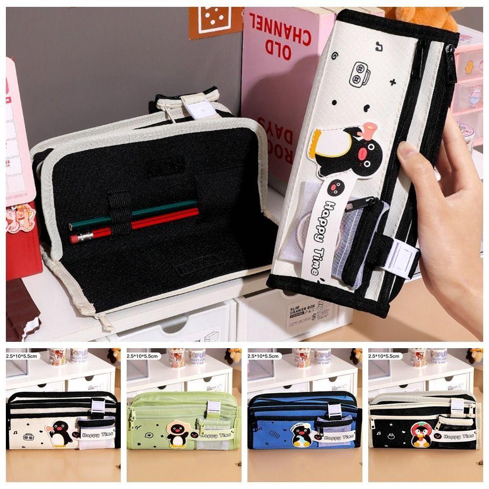 

Креативный пенал Penguin с большой вместимостью для хранения канцелярских принадлежностей, сумка для карандашей Oxford, держатель для ручек