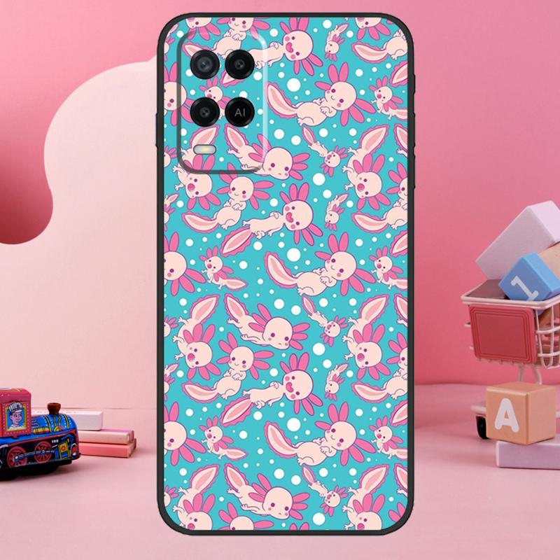 

Cute Animal Axolotl Case For Oppo A5 Pro A15 A17 A57 A77 A18 A38 A58 A78 A98 A94 A74 A54 A16 A76 A96 A40 A60 A80 OPPO A54 5G