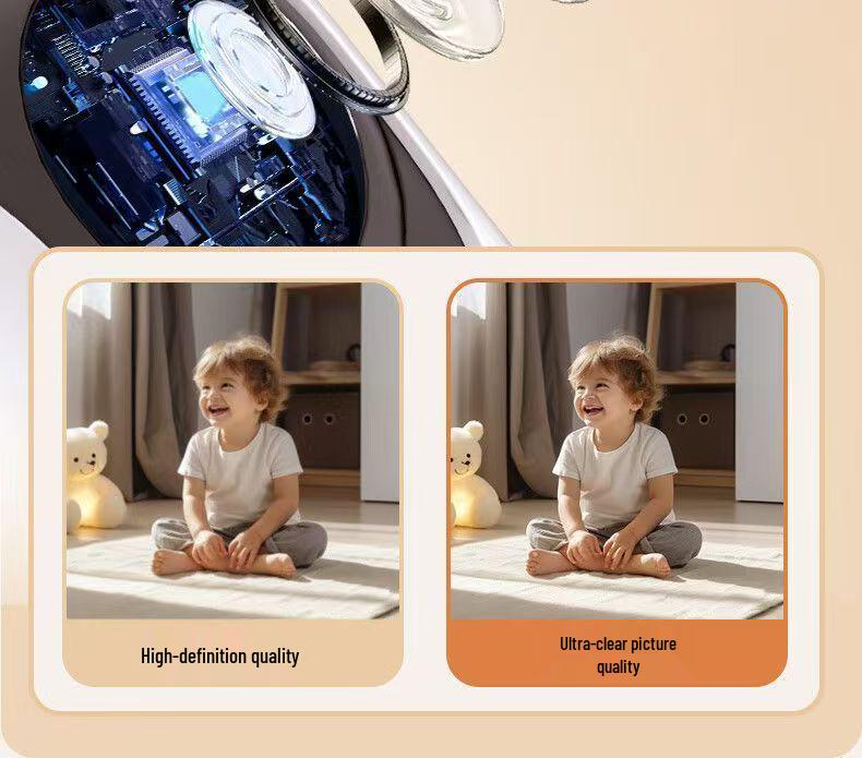 Smart Indoor Wireless Pan-Tilt Camera with One-Key HD Monitoring