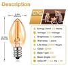 Hcnew ampoule c7 e12 220v led, 0.5w petite ampoule de rechange vintage edison pour veilleuse-guirlande lumineuse à la noix de coco