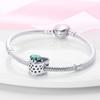 Charms Plata  Clover Heart Shape Beads Fit Original  Bracelets Charms For Women Jewelry Diy Making Gifts
