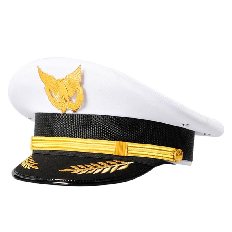 Roleplay Uniform Hat Unisex Adult Security Guard Hat Party Gathering Hat Wide Brimmed Hat