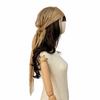 Hip Hop Headscarf Multi-Use Turban Triangle Scarf with Tassel Design Glossy
