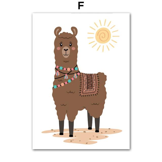 Lion Elephant Giraffe Toucan Koala Tiger Flamingo Wall Art Posters Prints Nordic Canvas Painting Animal Pictures Kids Room Decor