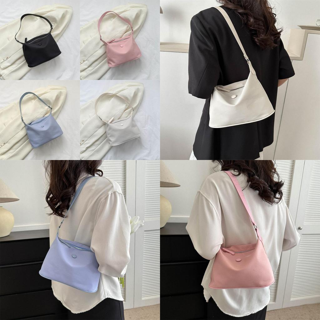 Fashionable And Stylish Autumn Season Single Shoulder Tote Bag For Women In Black Pink Blue Or White