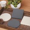 FULLKOMINN Diatomaceous Earth Coasters, Absorbent, Deodorizing, Anti-Odor, Anti-Mold, Anti-Slip, Deep Gray, Round, Asbestos-Free, SGS Certified
