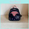 Cute Mini Checkered Cartoon Pattern Backpack For Girl