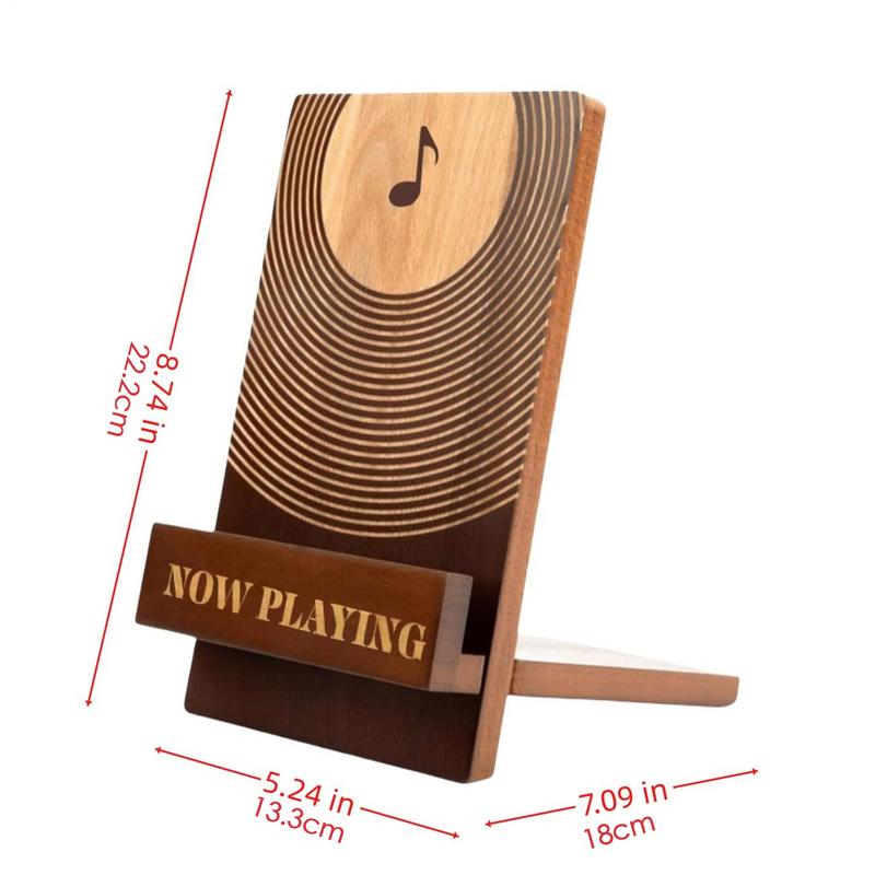 NOW PLAYING Wooden Vinyl Record Stand Vinyl Record Holder Vintage Record Holder Stand Decorative Vinyl Record Holder Display
