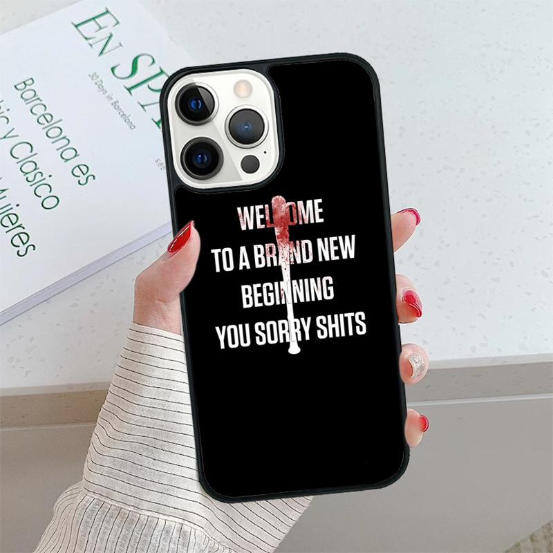 

Lucille The Walking Dead Negan Phone Case cover For iPhone 17 Air 15 16 16e 14 13 12 11 Pro Max Coque For Apple PLUS fundas iPhone 11pro max