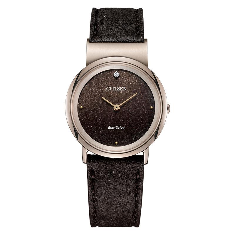 

CITIZEN Misty Moon Collection Light Powered Quartz Movement Leather Strap Watch Women s Watch EG7072-19X