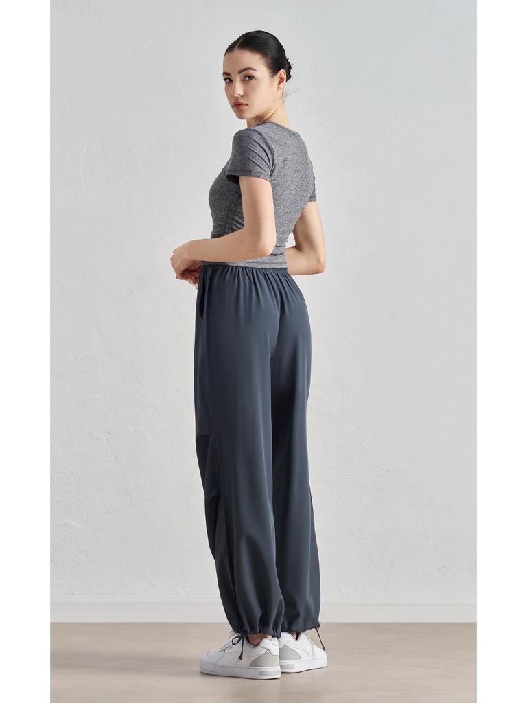 SZ Spring/Summer High-Waist Slimming Joggers – Loose, Straight-Leg, Sun-Protective Outdoor Fitness Pants