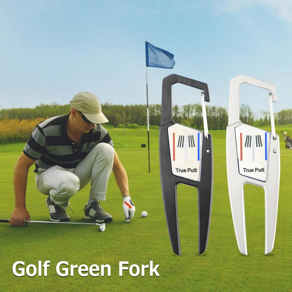 Golf Green Fork Training Aid Outdoor Golf Divot Repair Tool Zinc Alloy Golf Pitchforks Golf Divot Repair Tool Golf Sports Access