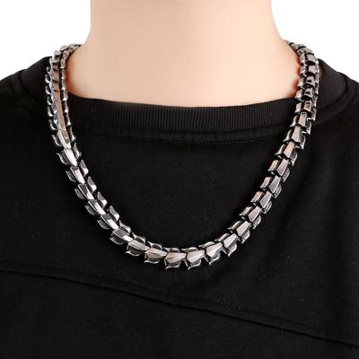 Titanium stalen kielketting voor heren met een dominante en gepersonaliseerde roestvrijstalen ketting in punkstijl