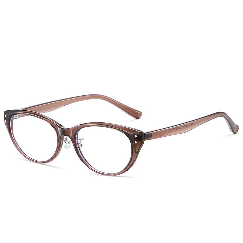 2026 Retro High-End TR Cat Eye Blue Light Blocking Glasses - Classic Commuting Frame 23135 как