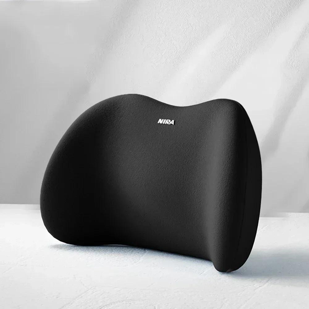 Cervical Support Pillow Universal Car Headrest Lumbar Memory Foam Backrest Pillow Office Car Interior Accessories Comfort